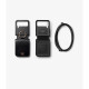 Juodas atverčiamas dėklas Samsung Galaxy Flip 4 telefonui "Ringke Signature Card Pocket"