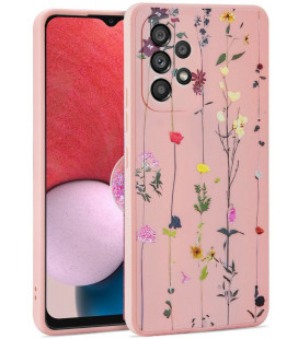 Dėklas Samsung Galaxy A13 4G telefonui "Tech-Protect Mood Garden Pink"