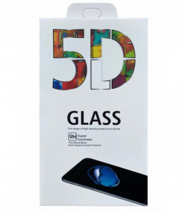 LCD apsauginis stikliukas 5D Full Glue Xiaomi Redmi Note 9T lenktas juodas