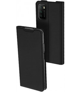 Juodas atverčiamas dėklas Xiaomi Redmi 9T / Poco M3 telefonui "Dux Ducis Skin Pro"