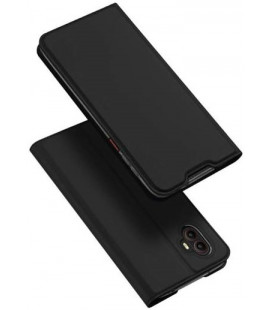 Juodas atverčiamas dėklas Samsung Galaxy Xcover 6 Pro telefonui "Dux Ducis Skin Pro"