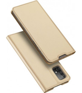Auksinės spalvos atverčiamas dėklas Samsung Galaxy A52 / A52 5G / A52s 5G telefonui "Dux Ducis Skin Pro"