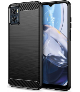 Juodas dėklas Motorola Moto E22 / E22i telefonui "Tech-Protect TPUCarbon"