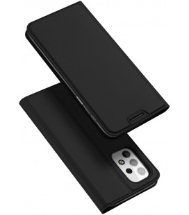 Juodas atverčiamas dėklas Samsung Galaxy A23 4G / 5G telefonui "Dux Ducis Skin Pro"