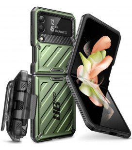 Žalias (Guldan) dėklas Samsung Galaxy Flip 4 telefonui "Supcase Unicorn Beetle Pro"