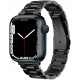 Juoda apyrankė Apple Watch 4 / 5 / 6 / 7 / 8 / 9 / SE (38 / 40 / 41 mm) laikrodžiui "Spigen Modern Fit Band"