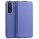 Mėlynas atverčiamas dėklas Samsung Galaxy S22 Plus telefonui "Dux Ducis Skin X"