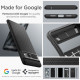 Matinis juodas dėklas Google Pixel 7 Pro telefonui "Spigen Liquid Air"
