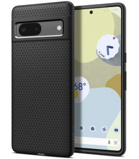 Matinis juodas dėklas Google Pixel 7 telefonui "Spigen Liquid Air"