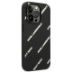 Juodas dėklas Apple iPhone 14 Pro Max telefonui "Karl Lagerfeld PU Grained Leather Logomania Case"