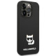 Juodas dėklas Apple iPhone 14 Pro Max telefonui "Karl Lagerfeld Liquid Silicone Choupette Case"