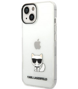 Skaidrus dėklas Apple iPhone 14 Plus telefonui "Karl Lagerfeld Choupette Logo Case"
