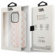 Rožinis dėklas Apple iPhone 14 Pro Max telefonui "Karl Lagerfeld Monogram Vertical Stripe Case"
