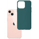 Tamsiai žalias dėklas Apple iPhone 14 Plus telefonui "3mk Matt Case"