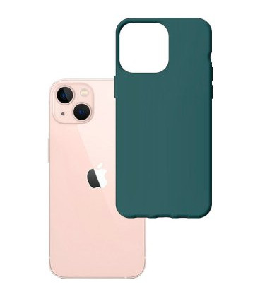 Tamsiai žalias dėklas Apple iPhone 14 Plus telefonui "3mk Matt Case"