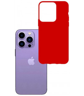 Raudonas dėklas Apple iPhone 14 Pro telefonui "3mk Matt Case"