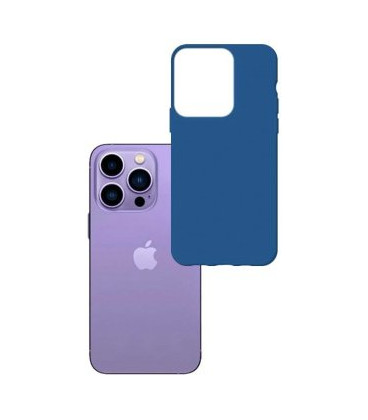 Mėlynas dėklas Apple iPhone 14 Pro telefonui "3mk Matt Case"