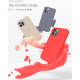 Rožinis (Smėlio) dėklas Apple iPhone 14 telefonui "Mercury Silicone Case"