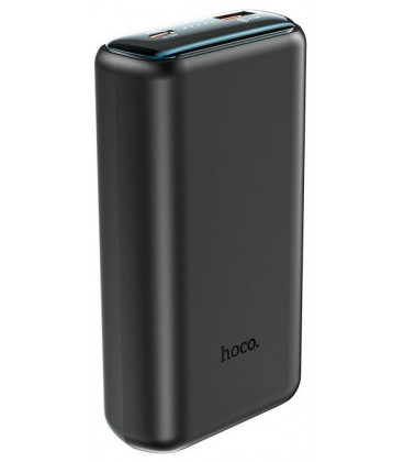 Juoda Išorinė baterija Power Bank 20000mAh "Hoco Q1A Type-C PD 20W+Quick Charge 3.0 (3.0A)"