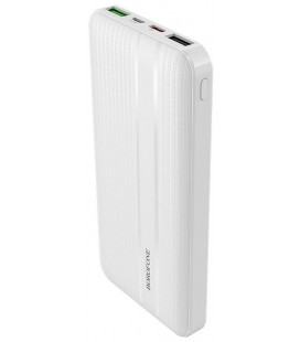 Balta Išorinė baterija Power Bank 10000mAh "Borofone BJ9 Type-C PD+Quick Charge 3.0 (3A)"