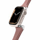 Rožinė (Rose) apyrankė Apple Watch 4 / 5 / 6 / 7 / 8 / 9 / SE (40 / 41 mm) laikrodžiui "Spigen Cyrill Kajuk"