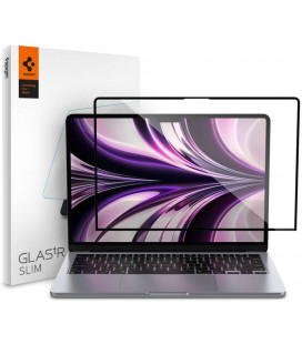 Apsauginis grūdintas stiklas Macbook Air 13 2022 kompiuteriui "Spigen Glas.TR Slim"