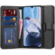 Juodas atverčiamas dėklas Motorola Moto E22 / E22i telefonui "Tech-Protect Wallet"