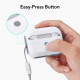 Baltas dėklas Apple Airpods Pro 1 / 2 ausinėms "ESR Orbit Halolock Magsafe"