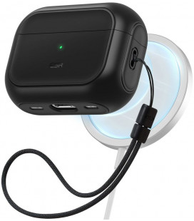 Juodas dėklas Apple Airpods Pro 1 / 2 ausinėms "ESR Orbit Halolock Magsafe"