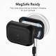 Juodas dėklas Apple Airpods Pro 1 / 2 ausinėms "ESR Orbit Halolock Magsafe"