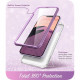 Dėklas su marmuro efektu Apple iPhone 14 Plus / 15 Plus telefonui "Supcase Cosmo Marble Purple"