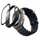Juodas dėklas Apple Watch Ultra 1 / 2 (49mm) laikrodžiui "Spigen Thin Fit 360"