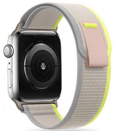 Gelsva apyrankė Apple Watch 4 / 5 / 6 / 7 / 8 / 9 / SE / Ultra 1 / 2 (42 / 44 / 45 / 49 mm) laikrodžiui "Tech-Protect Nylon"