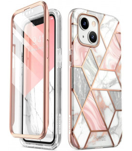 Dėklas su marmuro efektu Apple iPhone 13 / 14 telefonui "Supcase Cosmo Marble Pink"
