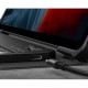 Juodas atverčiamas dėklas su klaviatūra Samsung Galaxy S7 Plus / S8 Plus S7 FE 12.4 planšetei "Infiland Keyboard Stand"