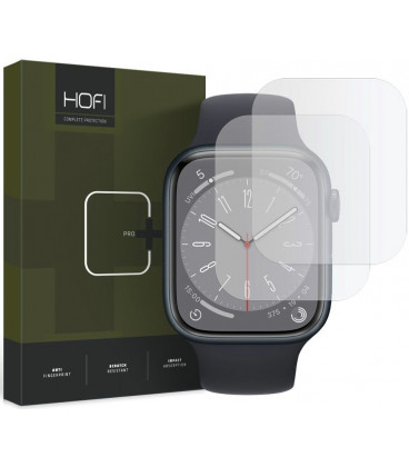 Ekrano apsauga Apple Watch 4 / 5 / 6 / 7 / 8 / 9 / SE (44 / 45 mm) laikrodžiui "HOFI Hydroflex Pro+ 2-Pack"