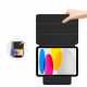 Juodas atverčiamas dėklas Apple iPad 10.9 2022 planšetei "Tech-Protect Smartcase Magnetic"