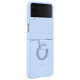 Originalus šviesiai mėlynas dėklas "Silicone Cover" Samsung Galaxy Flip 4 telefonui "EF-PF721TLE"