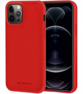 Dėklas Mercury Soft Jelly Case Apple iPhone 12/12 Pro raudonas