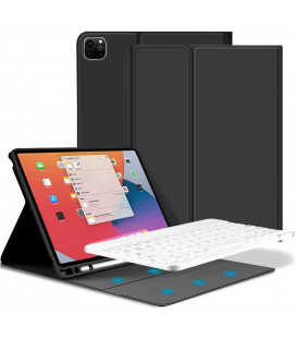 Juodas atverčiamas dėklas + klaviatūra Apple iPad Pro 11 2020 / 2021 / 2022 planšetei "Tech-Protect SC Pen + Keyboard"