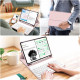 Rožinis atverčiamas dėklas + klaviatūra Apple iPad Pro 11 2020 / 2021 / 2022 planšetei "Tech-Protect SC Pen + Keyboard"