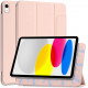 Rožinis atverčiamas dėklas Apple iPad 10.9 2022 planšetei "Tech-Protect Smartcase Magnetic"