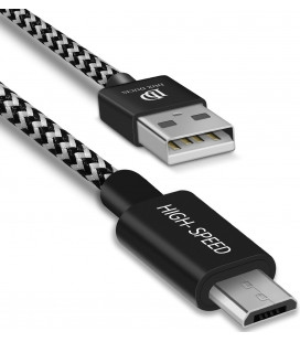 Juodas laidas USB - MicroUSB FastCharging 200cm "Dux Ducis K-One"
