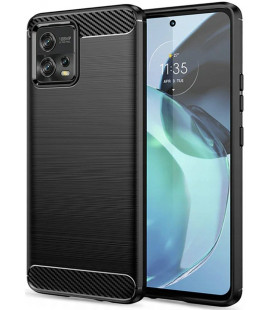 Juodas dėklas Motorola Moto G72 telefonui "Tech-Protect TPUCarbon"