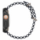 Juodas dėklas Apple Watch Ultra 1 / 2 / 3 / 4 (49mm) laikrodžiui "Spigen Thin Fit"