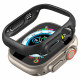Juodas dėklas Apple Watch Ultra 1 / 2 / 3 / 4 (49mm) laikrodžiui "Spigen Thin Fit"