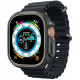 Juodas dėklas Apple Watch Ultra 1 / 2 (49mm) laikrodžiui "Spigen Thin Fit"