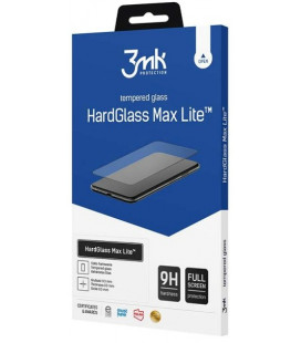 Juodas apsauginis grūdintas stiklas Google Pixel 6A 5G telefonui "3MK Hard Glass Max Lite"
