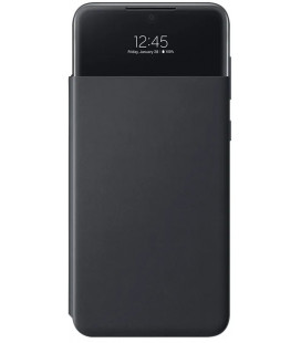 Originalus juodas atverčiamas dėklas "S-View Case" Samsung Galaxy A33 5G telefonui "EF-EA336PBE"