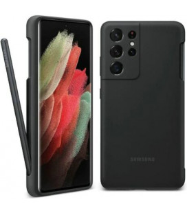 Originalus juodas dėklas "Silicone Cover" + Pen EF-PG99P Samsung Galaxy S21 Ultra telefonui "EF-PG99PTB"